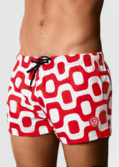Shorts para Pavimento VERMELHO E BRANCO - Shorts Italianos