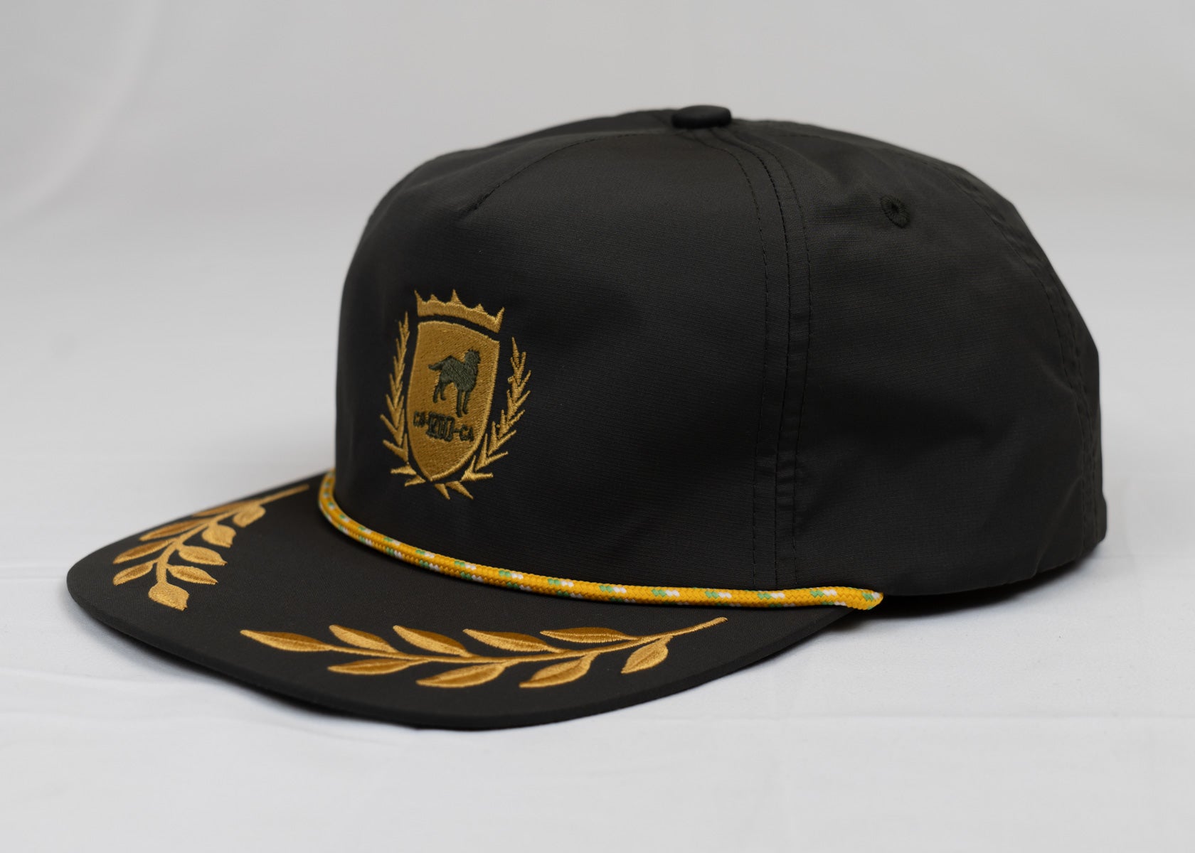 CA-RIO-CA Crest Logo UNSTRUCTURED BAY LEAF SNAPBACK ROPE HAT