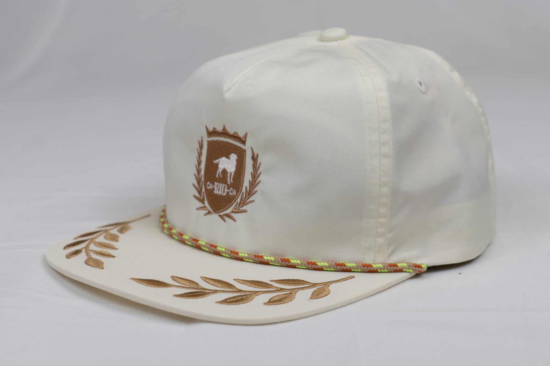 CA-RIO-CA Crest Logo UNSTRUCTURED BAY LEAF SNAPBACK ROPE HAT