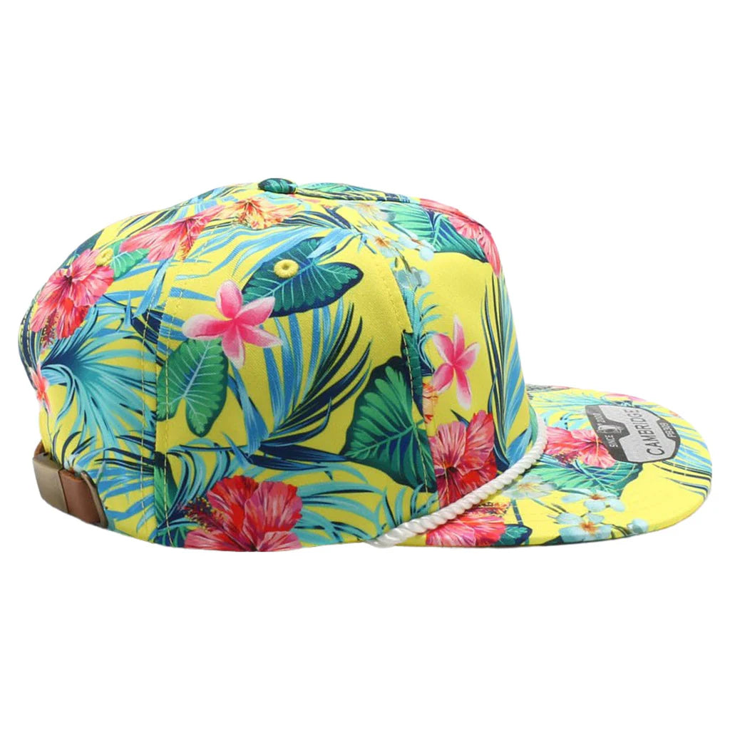 Hawaii Floral Rope Hat in assorted colors CLEARANCE FINAL SALES CA RIO CA