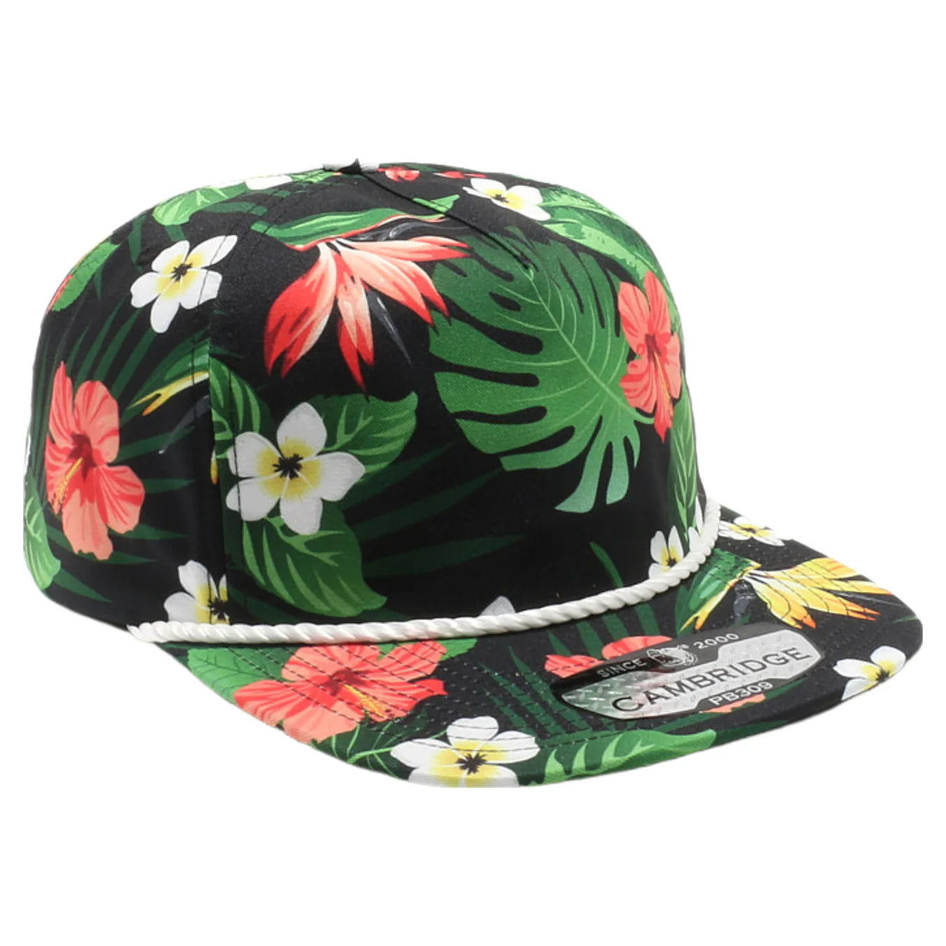 Hawaii Floral Rope Hat in assorted colors CLEARANCE FINAL SALES CA RIO CA