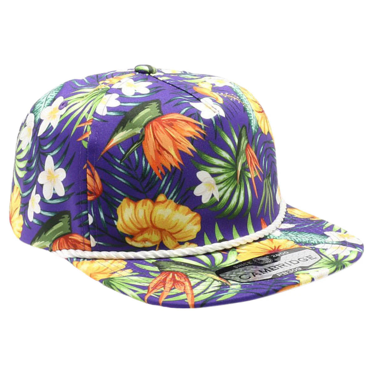 Hawaii Floral Rope Hat in assorted colors