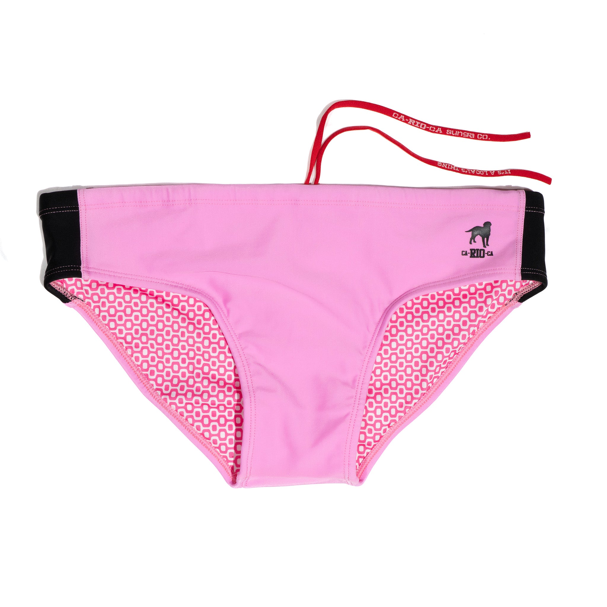 Recorte Rosa - solid Men's Swimming Sunga - Beachwear for Men