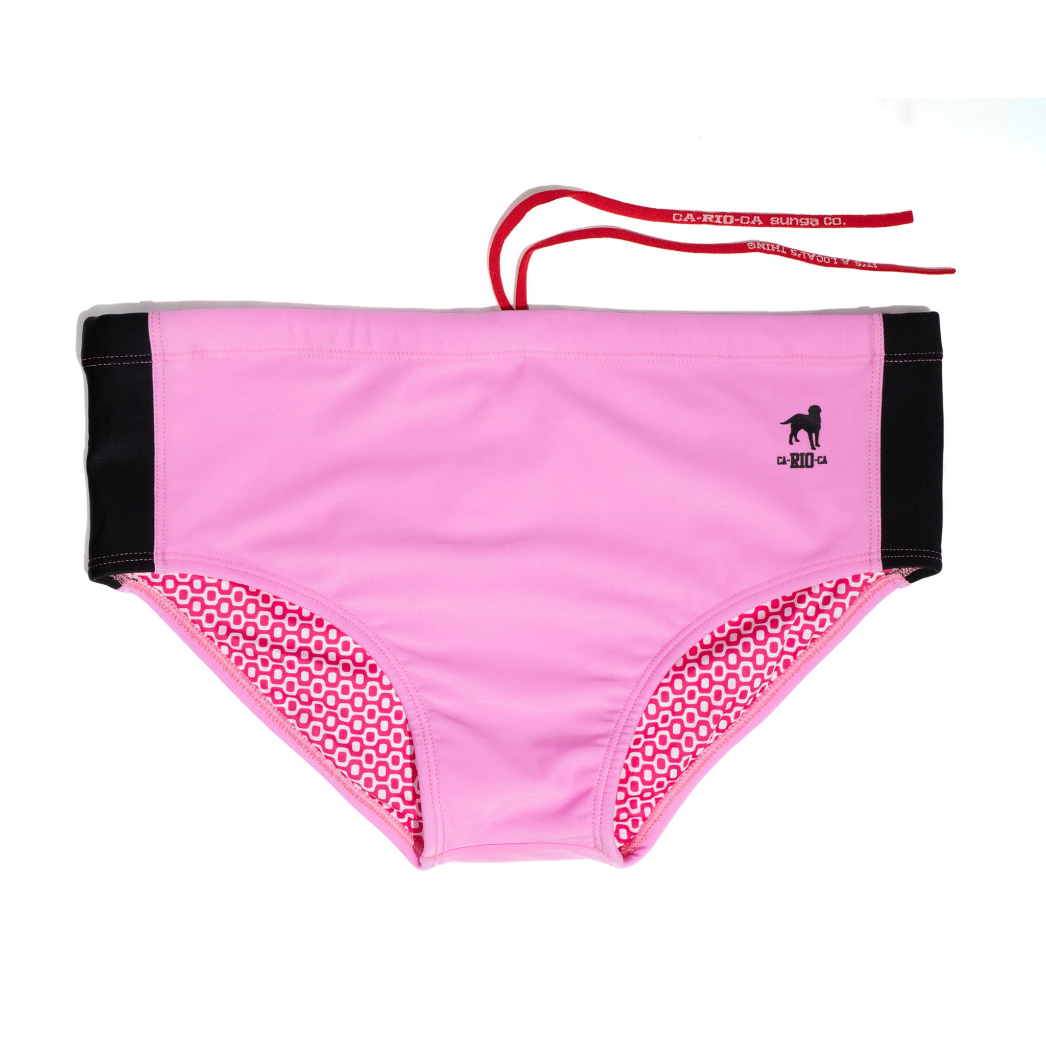 Recorte Rosa - solid Men's Swimming Sunga - Beachwear for Men
