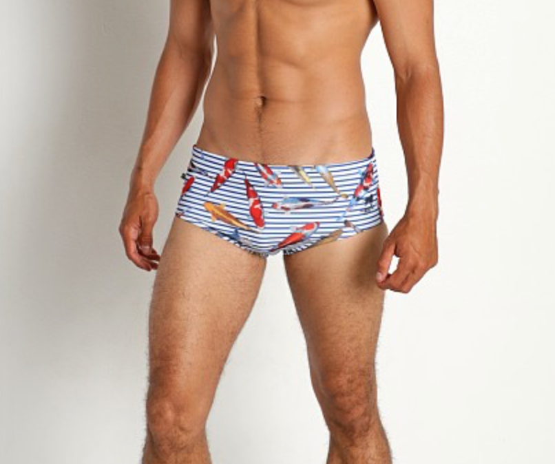 KOI STRIPES  - Men's Designer Swimwear