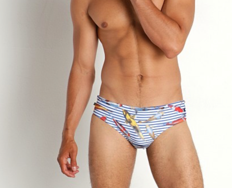 KOI STRIPES  - Men's Designer Swimwear