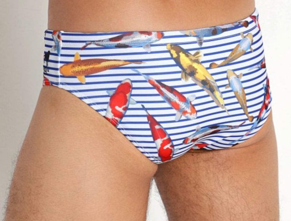 KOI STRIPES  - Men's Designer Swimwear