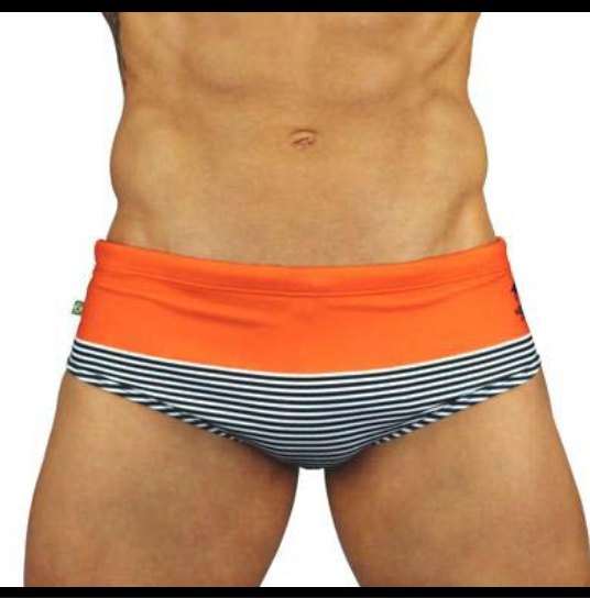 Gradian Orange Sunga Traditional cut  - Men&#39;s Designer Swimwear