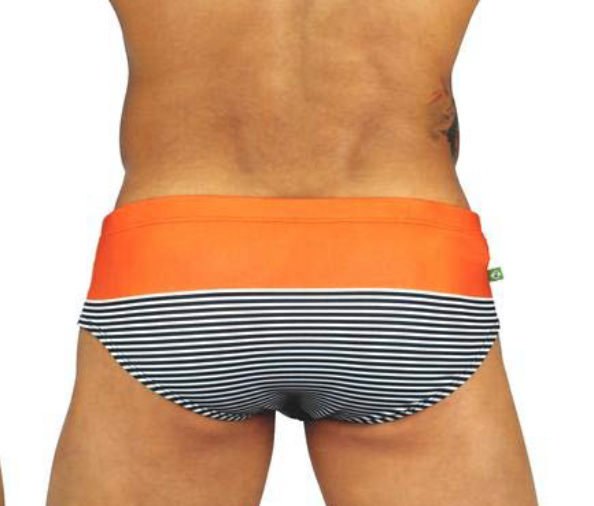 Gradian Orange Sunga Traditional cut  - Men's Designer Swimwear