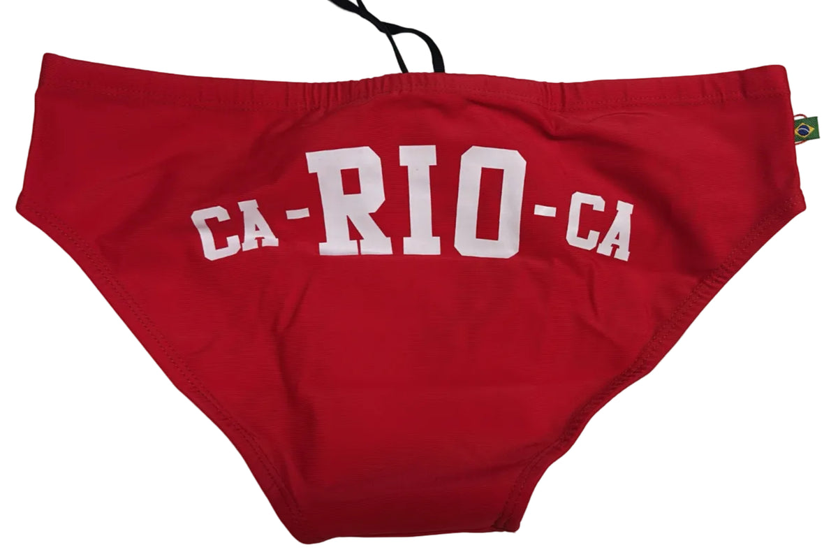 CA-RIO-CA LOGO SWIM Brief - Men's Swimming Sunga - Beachwear for Men