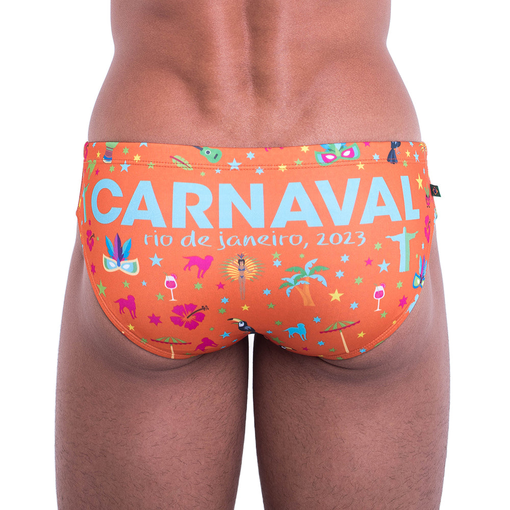 CA-RIO-CA BRIEF CARNAVAL 23 Print Men's Designer Swimwear - CLEARANCE / FINAL SALES