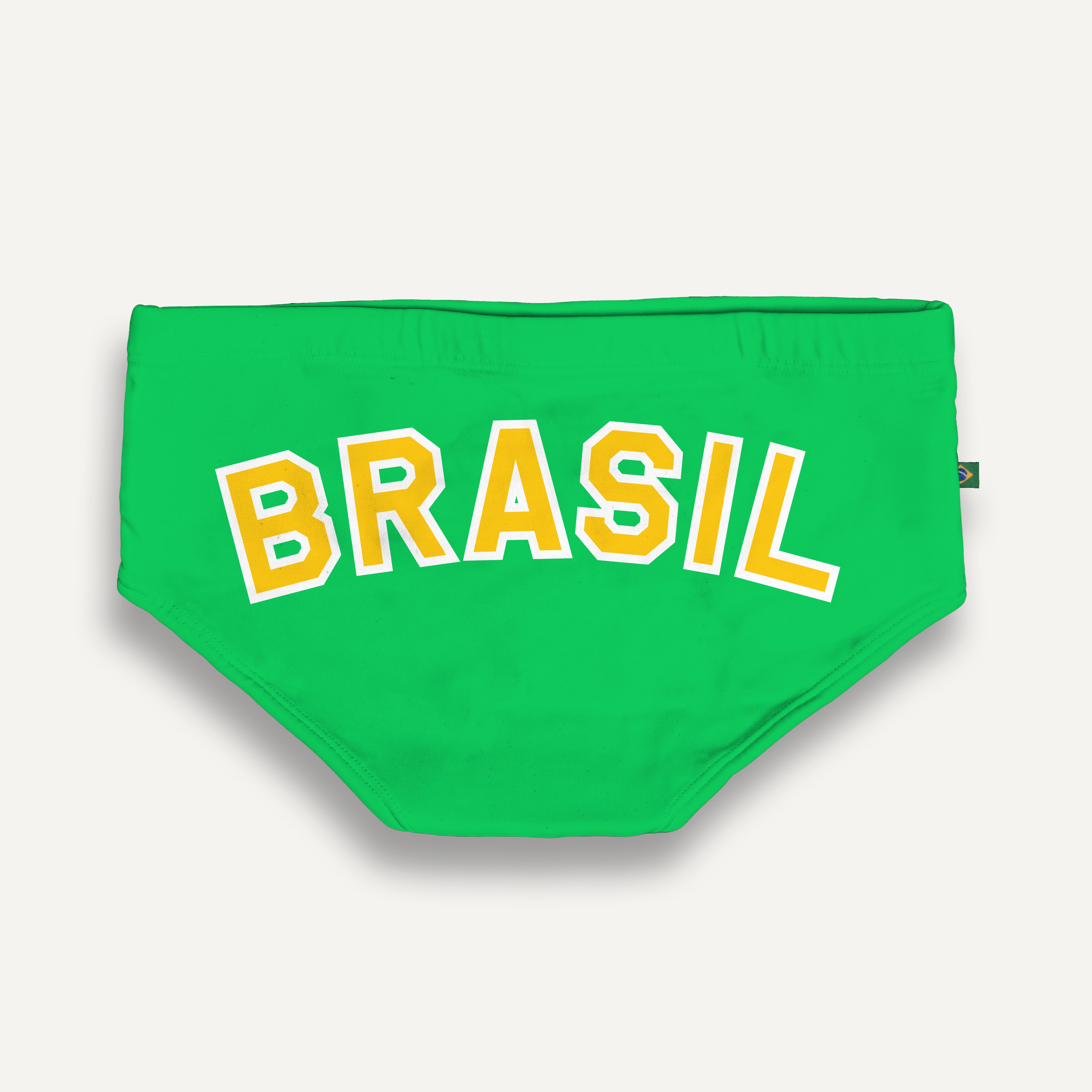 TEAM BRASIL FLAG SUNGA - Men's Designer Swimwear - Men's Brazilian Sunga