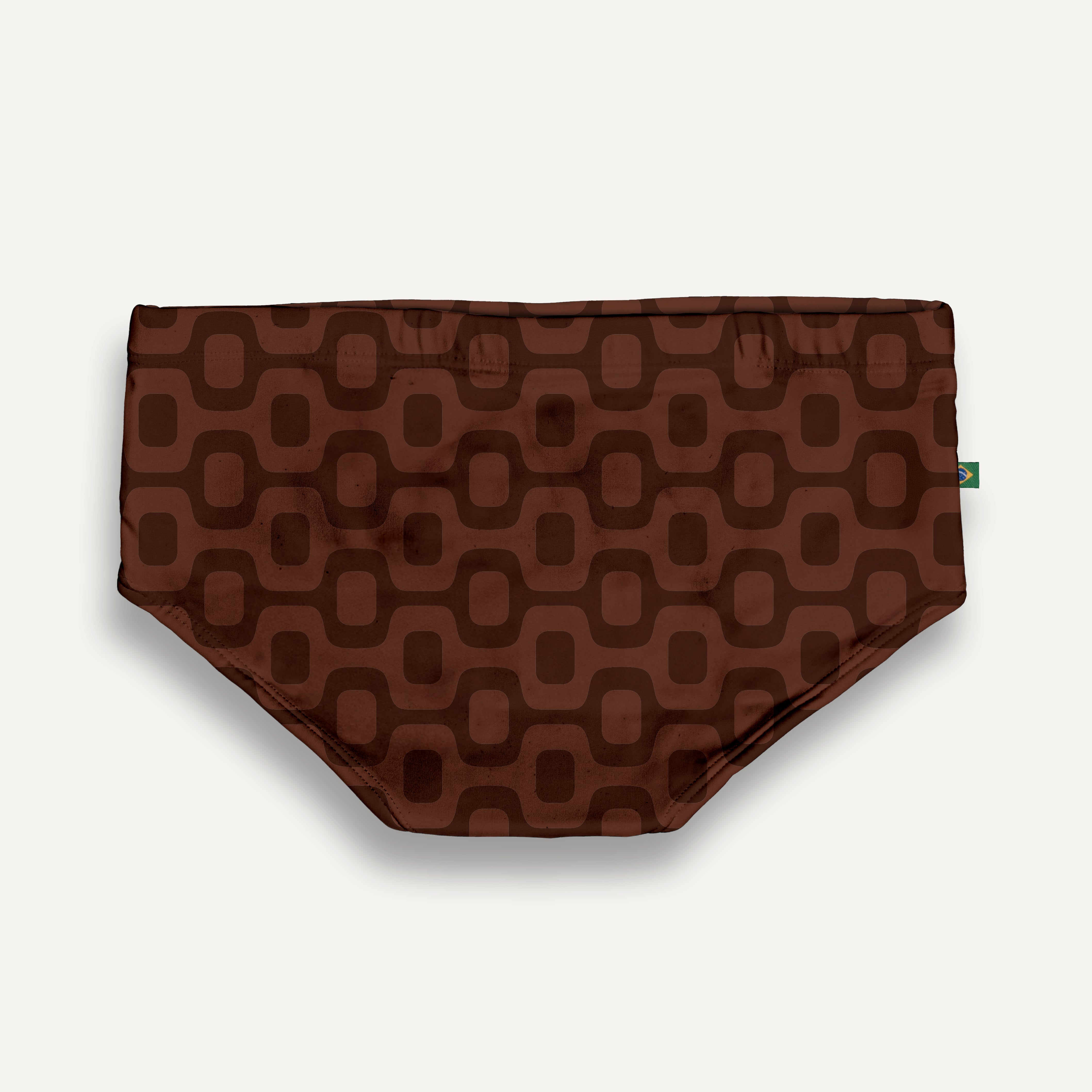 JAVA BROWN PAVEMENT SUNGA in Brief & Classic cut - Men's Designer Swimwear