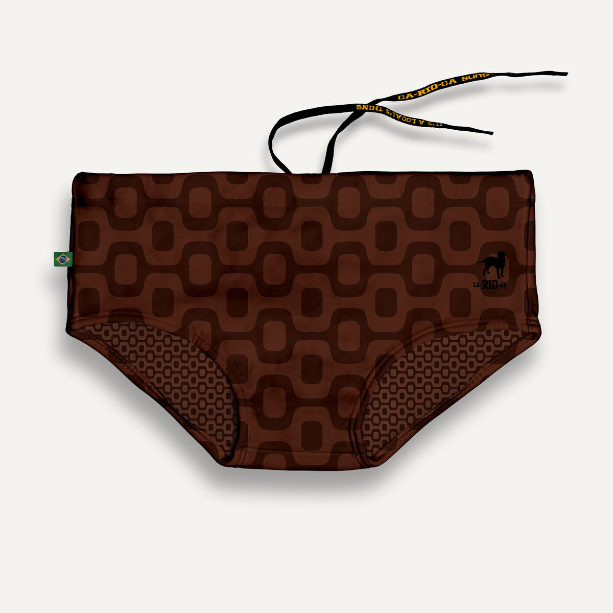 JAVA BROWN PAVEMENT SUNGA in Brief & Classic cut - Men's Designer Swimwear *Pre-order