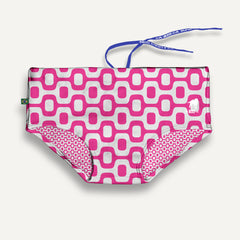 SUNGA PAVEMENT ROSA & BRANCA com corte Clássico e Curto - Moda Praia Masculina Designer