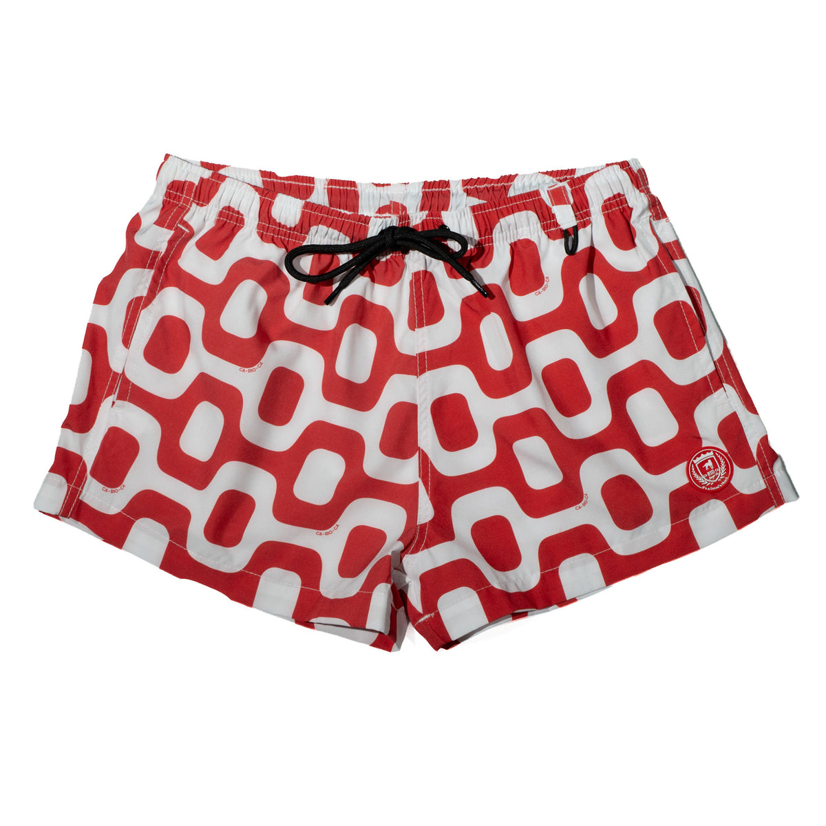 RED & WHITE Pavement Shorts - Italian Shorts