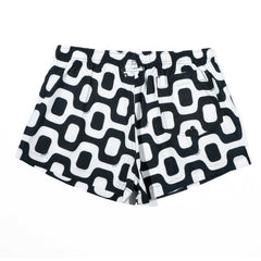 Black & White Pavement Shorts - Italian Shorts