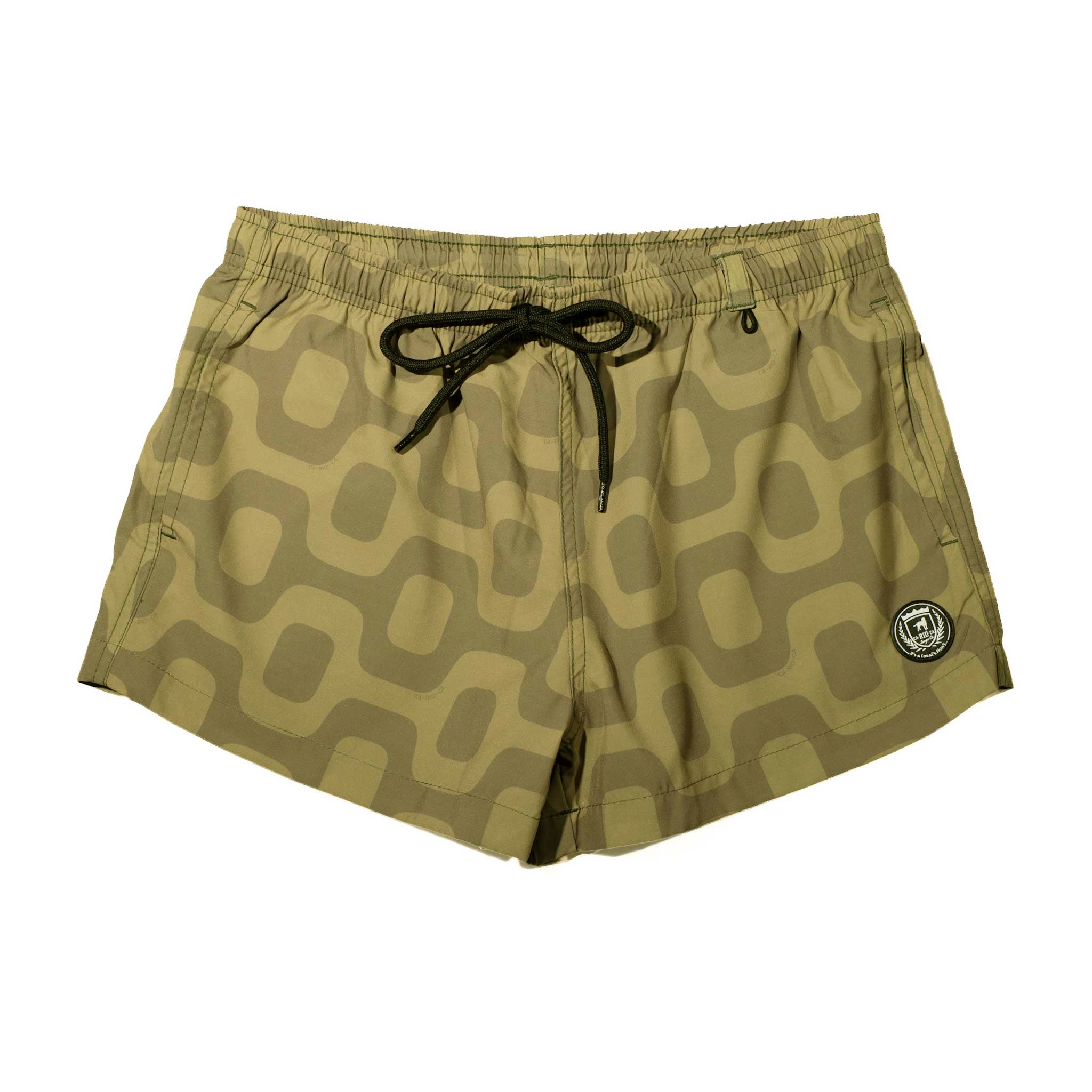 OLIVE GREEN Pavement Shorts - Italian Shorts