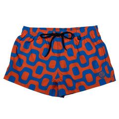 ORANGE & BLUE PAVEMENT SHORTS - Italian Shorts