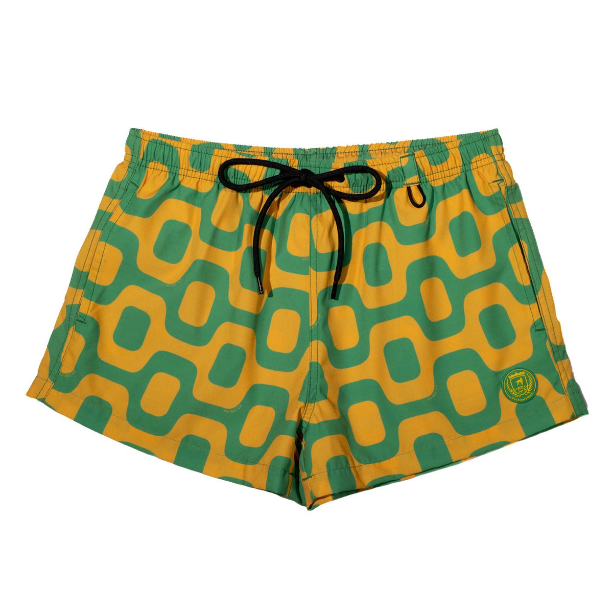 PAVIMENTO VERDE E AMARELO - Shorts Italianos