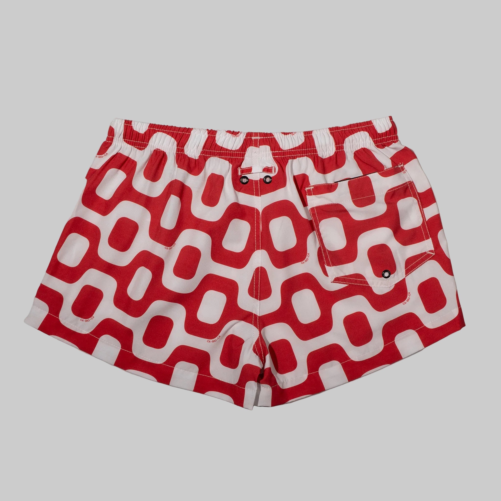 Shorts para Pavimento VERMELHO E BRANCO - Shorts Italianos