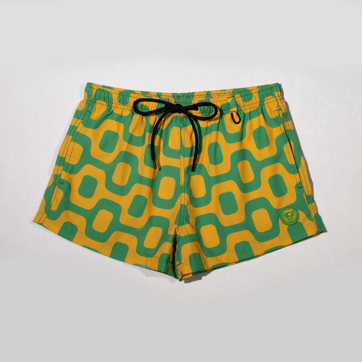 PAVIMENTO VERDE E AMARELO - Shorts Italianos