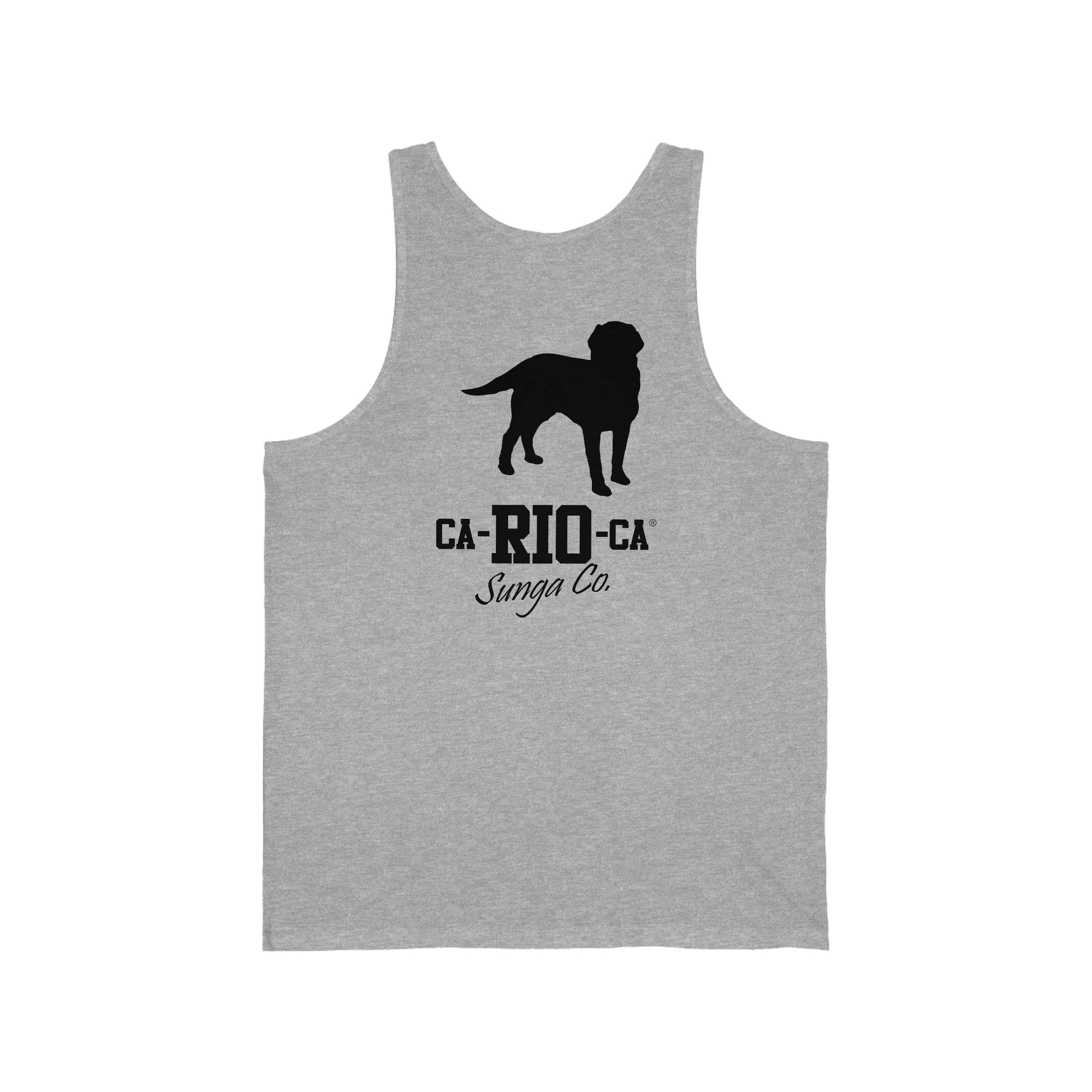CA-RIO-CA Logo Black Print Tank Top - Camiseta de tirantes hombre