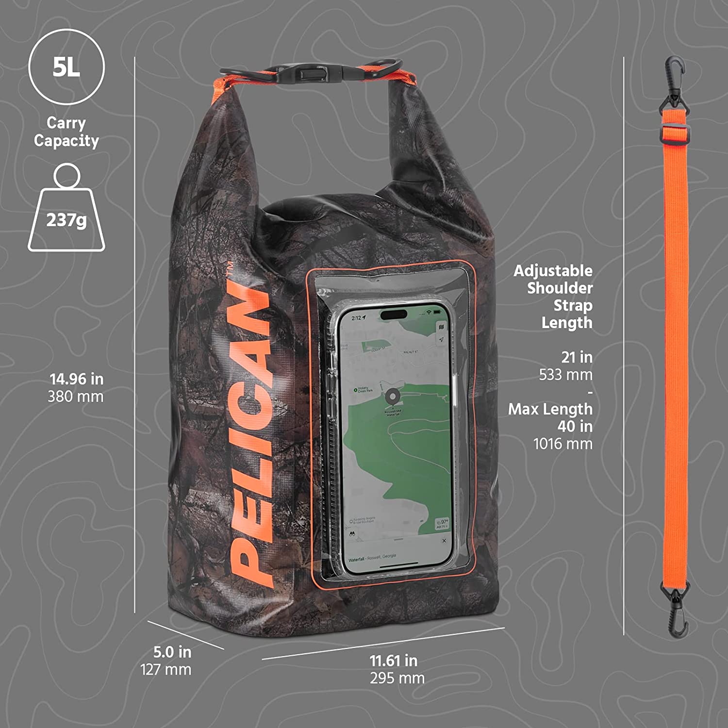 Pelican Marine Water Resistant Dry Bag -  (Hunter Camo)