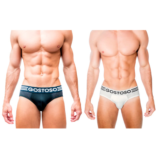 Cueca Gostoso - Cueca Boxer Breve Preto Sólido