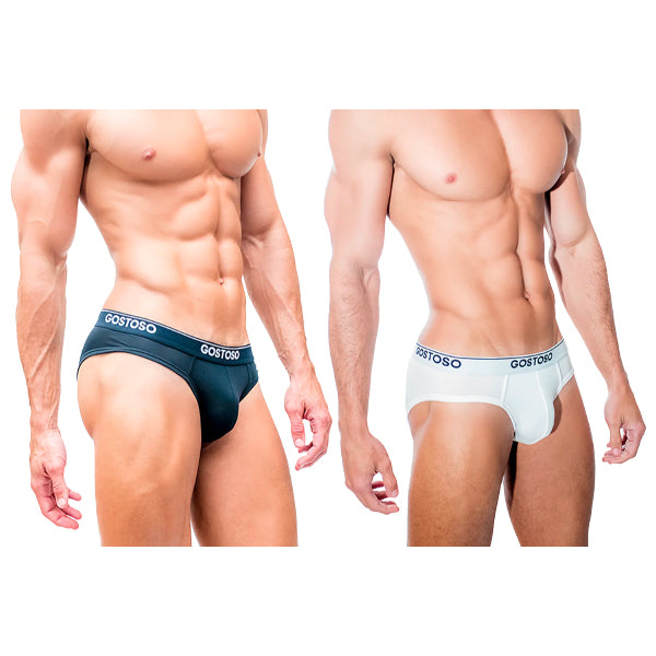 Cueca Gostoso - Cueca Boxer Breve Preto Sólido