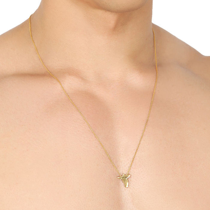 THE CHRIST SCAPULAR Male Cross Necklace - Men's Fashion Jewelry