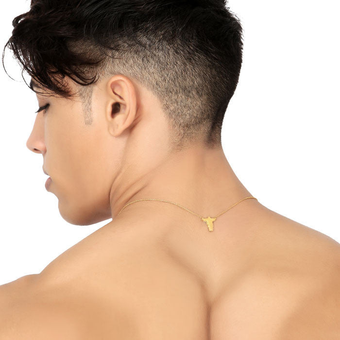 Colar Cruz Masculino O ESCAPULAR DE CRISTO - Bijuterias Masculinas