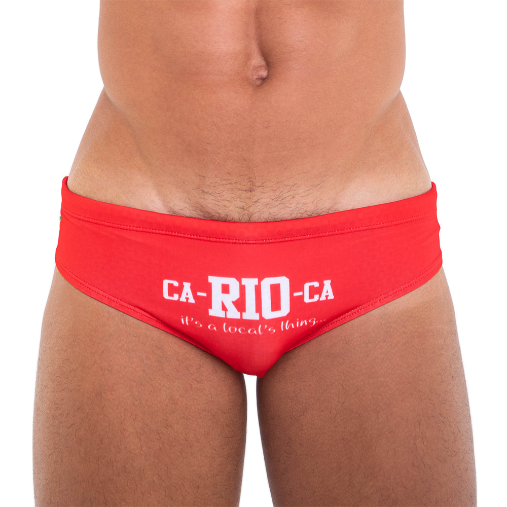 CA-RIO-CA Promo The Orginal Brazilian Pool Party Print Men&#39;s Designer Swimwear