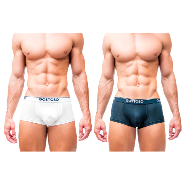 Cueca Gostoso - Cueca Boxer Breve Preto Sólido