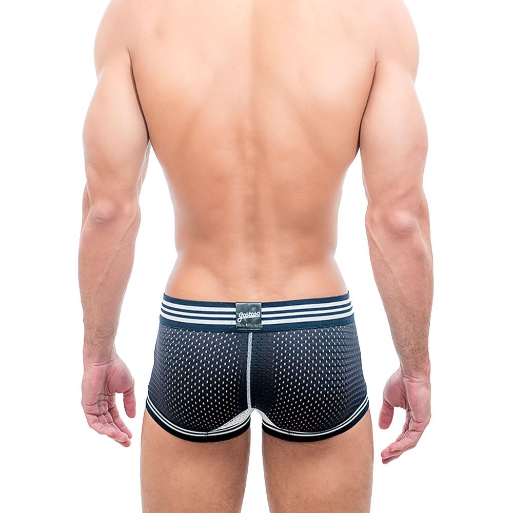 Gostoso Underwear - Mesh Boxer Brief Black Underwear - CA-RIO-CA