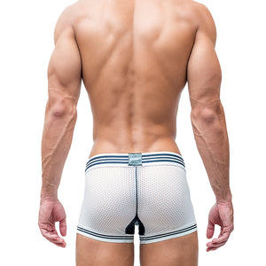 Gostoso Underwear - Mesh Boxer Brief White Underwear