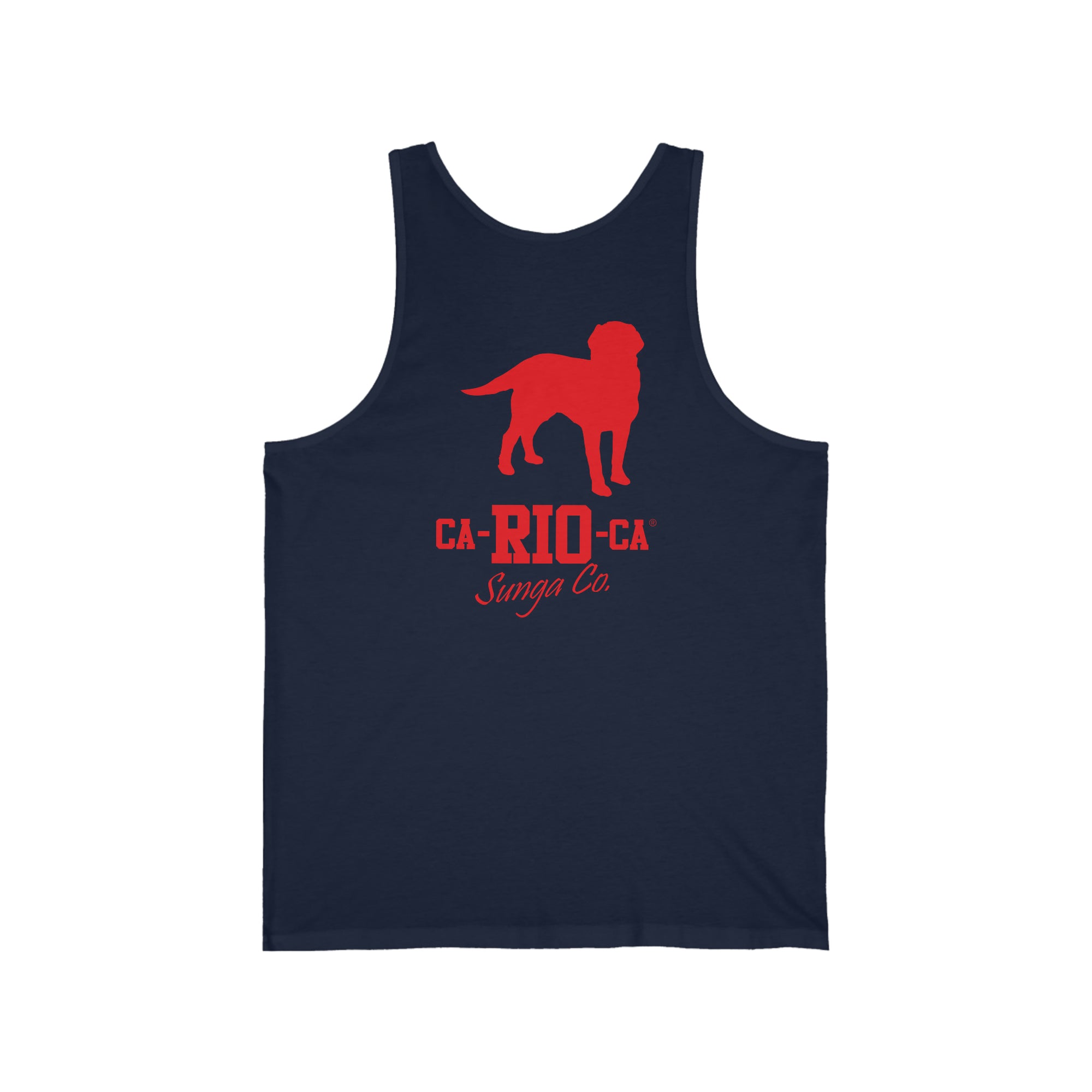 CA-RIO-CA Logo Red Print Tank Top - Camiseta de tirantes hombre