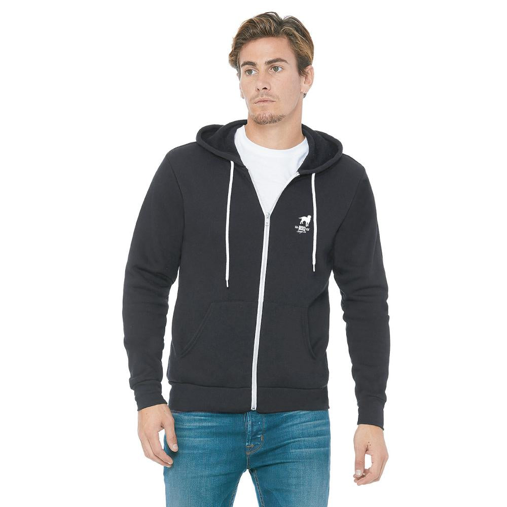 CA-RIO-CA CREST GRAY  Zip Up Hoodie