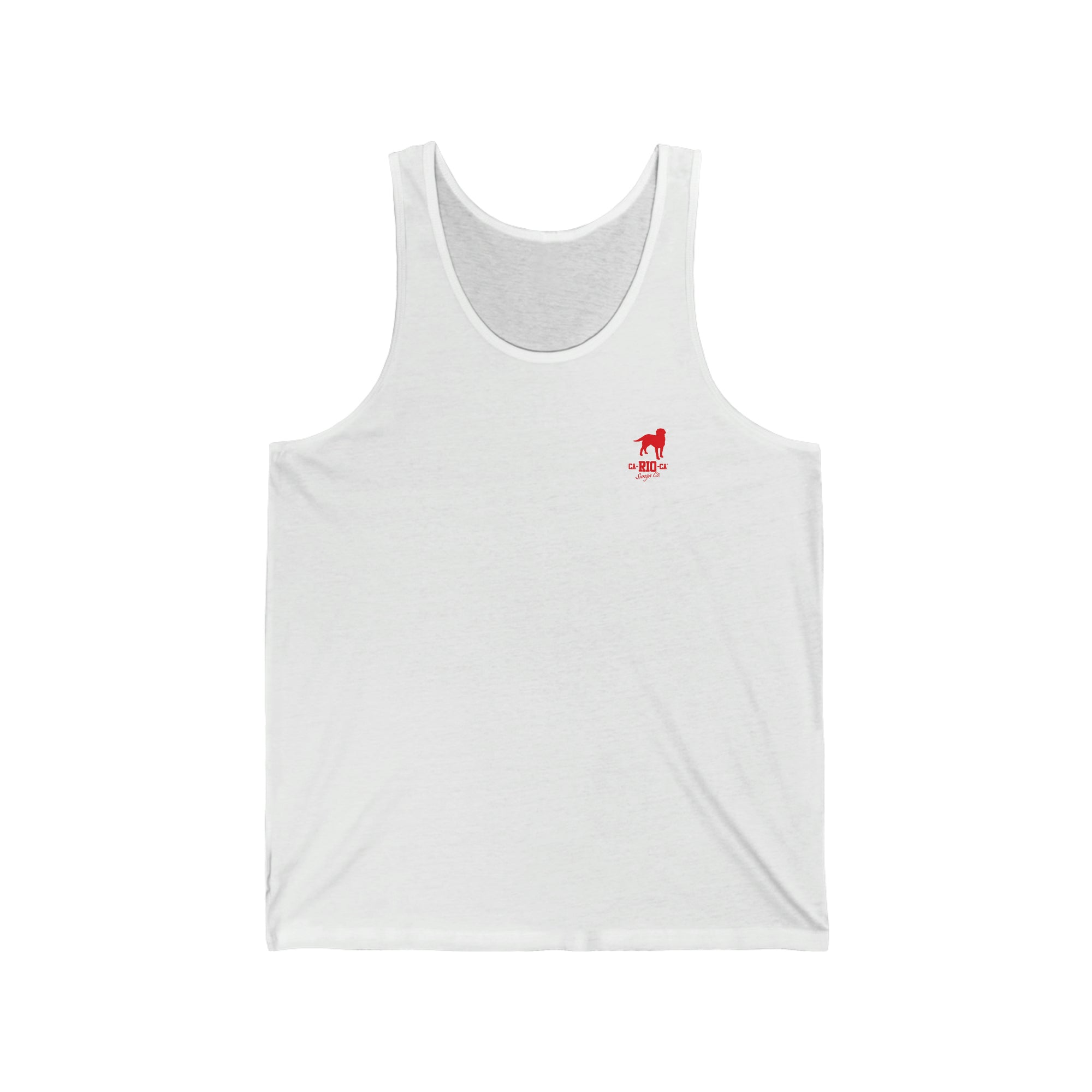 CA-RIO-CA Logo Red Print Tank Top - Camiseta de tirantes hombre